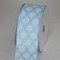 The Ribbon People Ice Blue and White Christmas Snowflakes Ribbed Wired Craft Ribbon 2.5" x 20 Yards